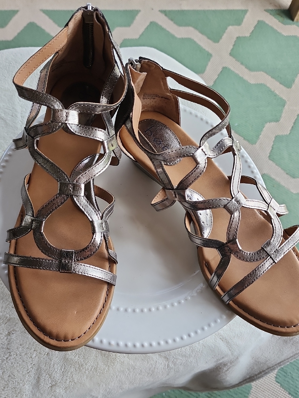 boc Metallic Silver Strappy Women’s Sandals